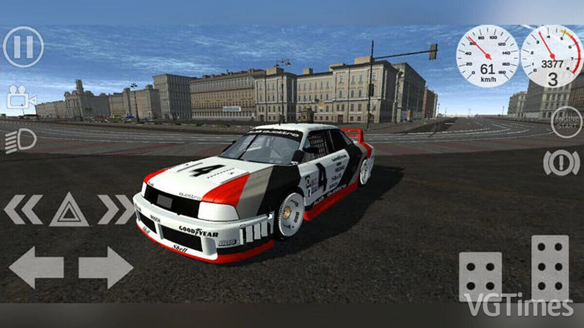 Simple Car Crash Physics Sim — Audi 90 Quattro IMSA GTO