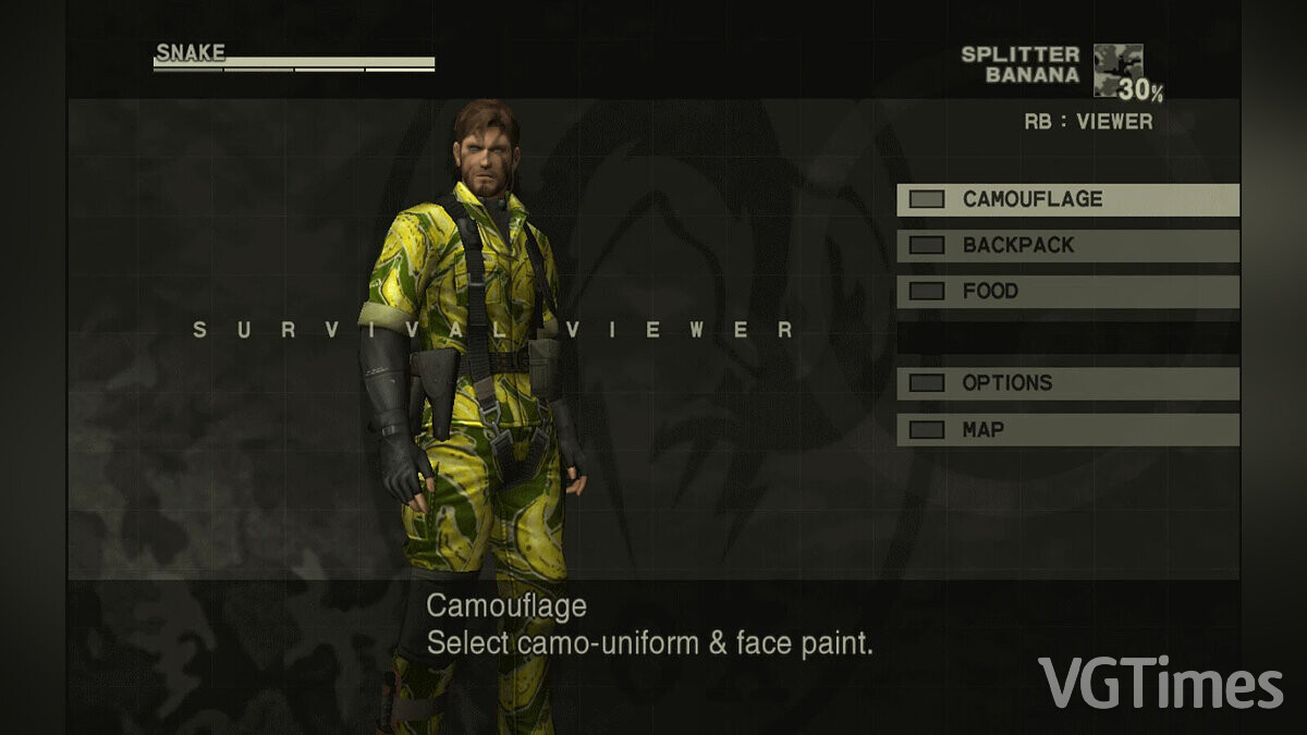 Metal Gear Solid: Master Collection Vol. 1 — Banana camouflage