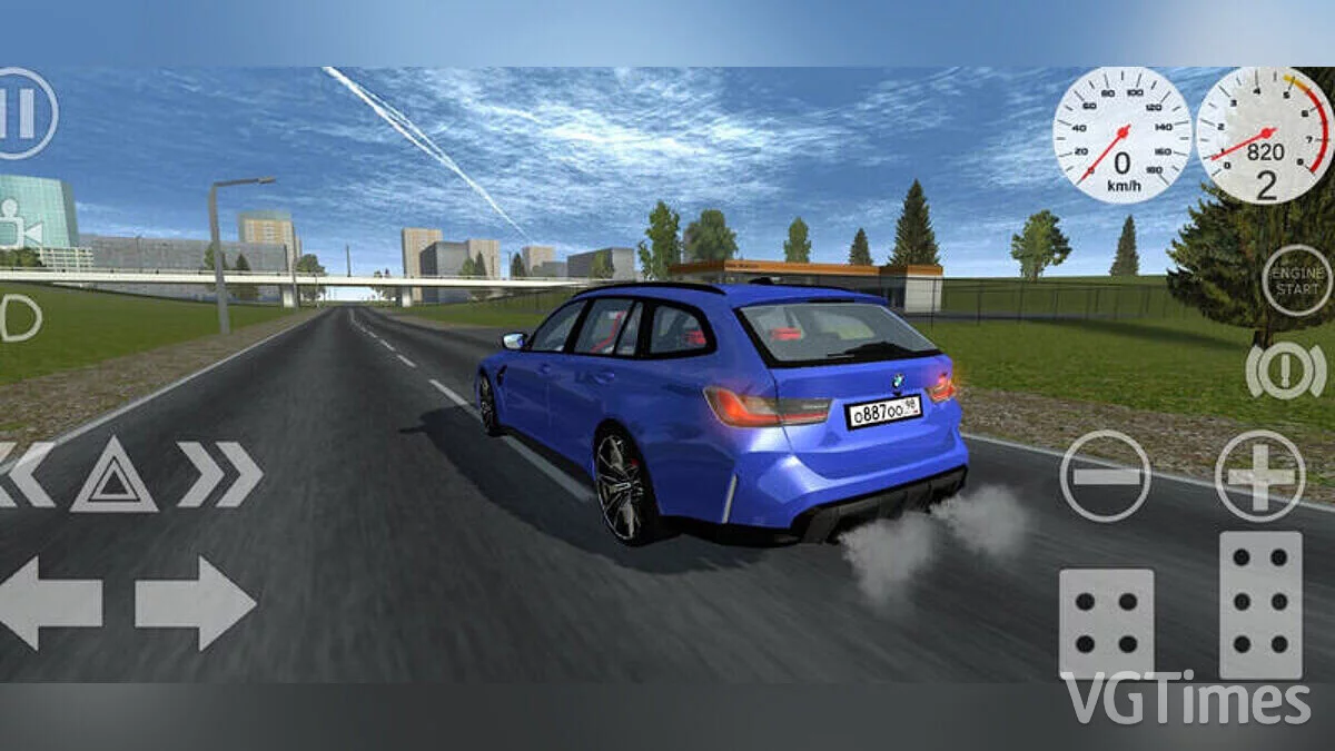 Simple Car Crash Physics Sim — BMW M3 G81