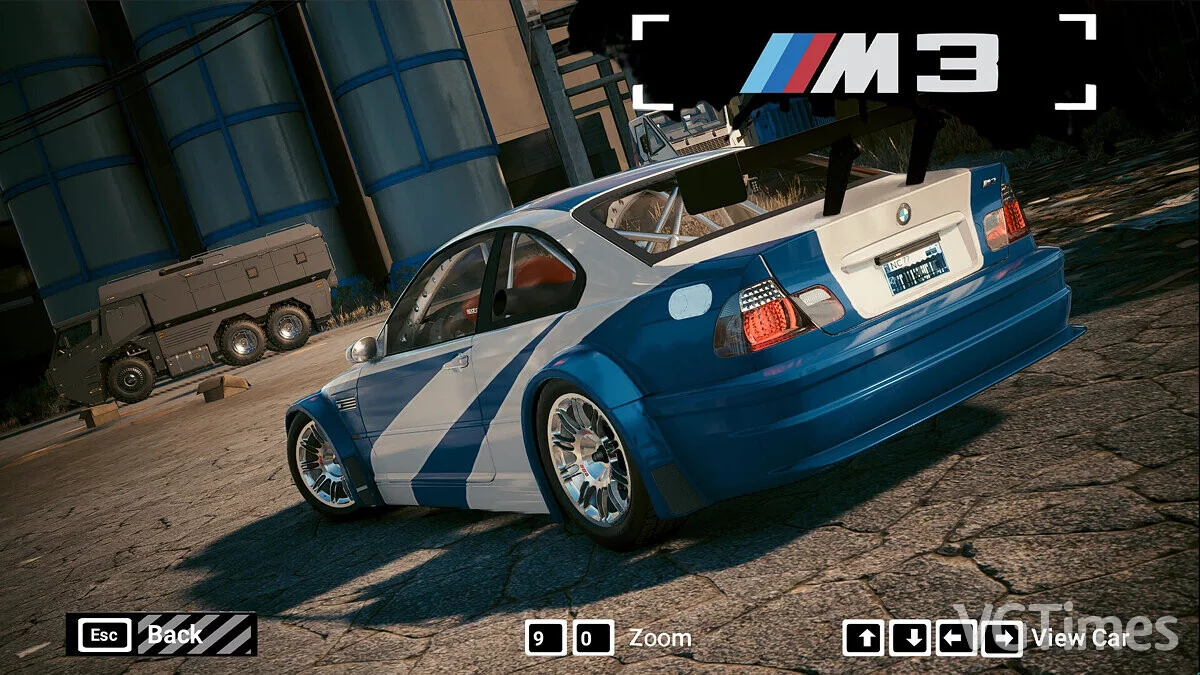 Cyberpunk 2077 — BMW M3 GTR из игры NFS Most Wanted