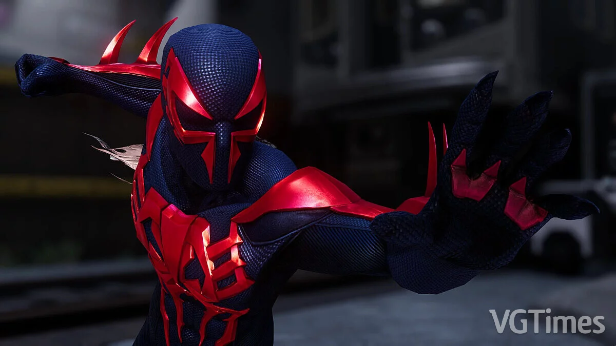 Marvel&#039;s Spider-Man Remastered — Spider-Man 2099 del juego "Contest of Champions"