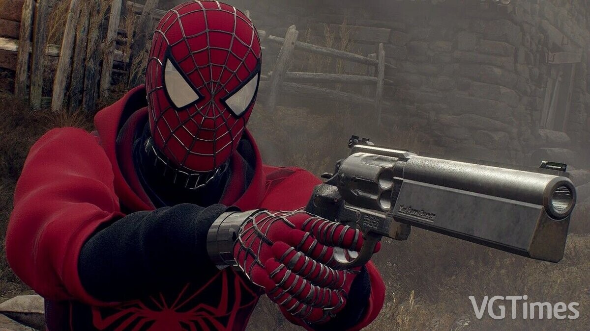 Resident Evil 4 Remake (2023) — Spider-Man instead of Leon