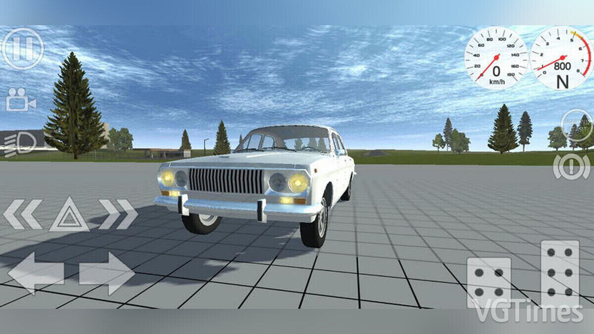 Simple Car Crash Physics Sim — Gaz-24 (Volga)