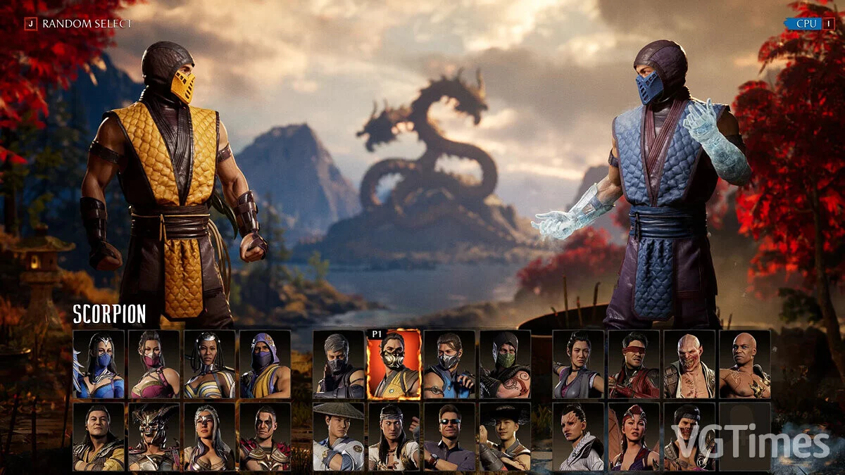 Mortal Kombat 1 — Escorpión clásico y Sub-Zero