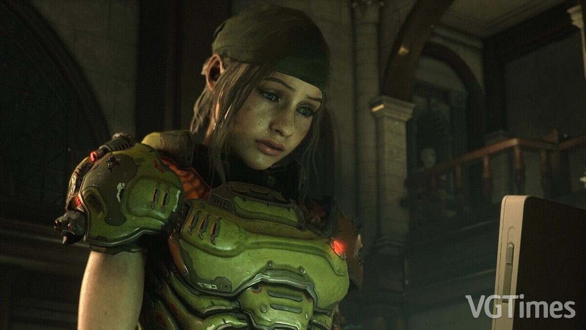 Resident Evil 2 — Claire in armor from the game Doom (not RT)