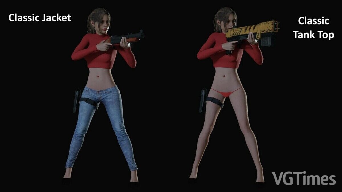 Resident Evil 2 — Claire in casual style (Non-RT)