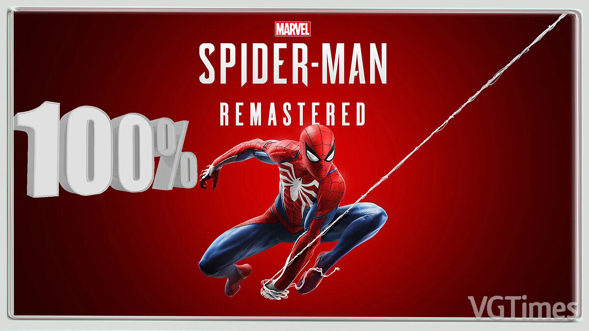 Marvel&#039;s Spider-Man Remastered — 100 percent passed