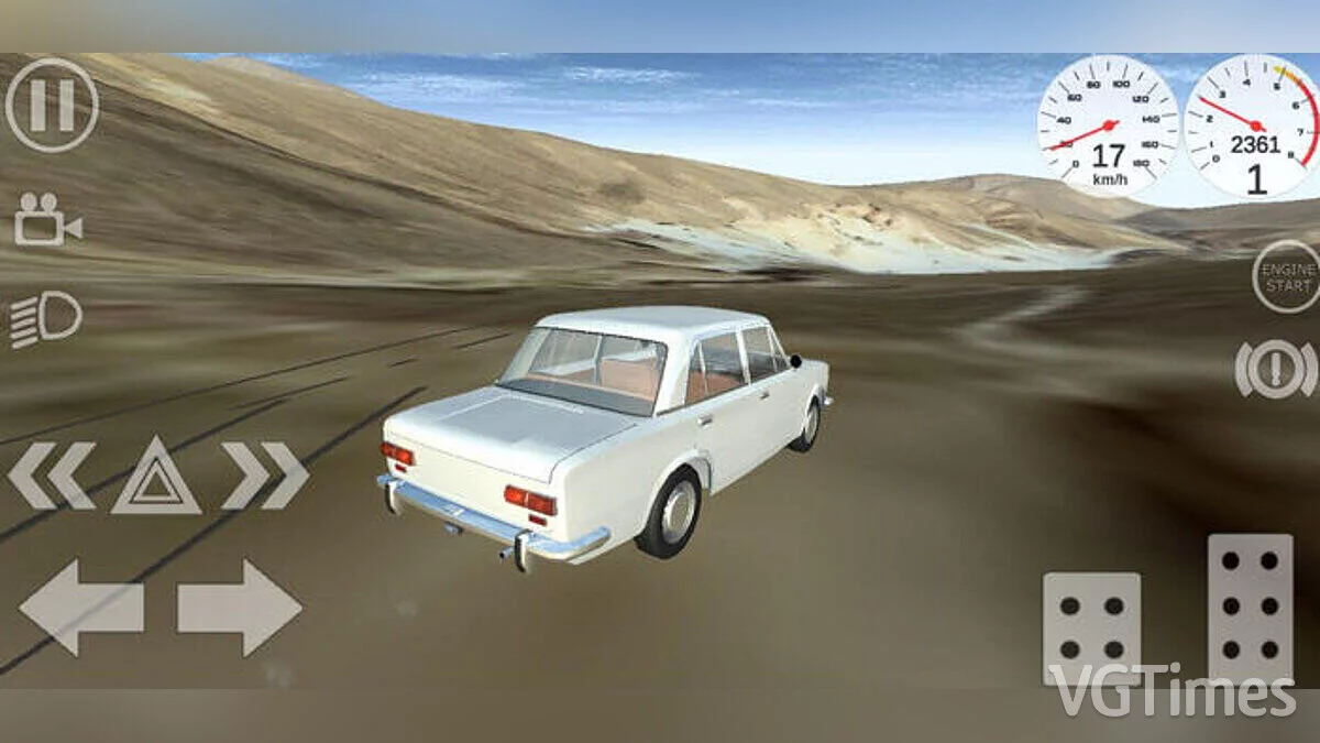 Simple Car Crash Physics Sim — Desert