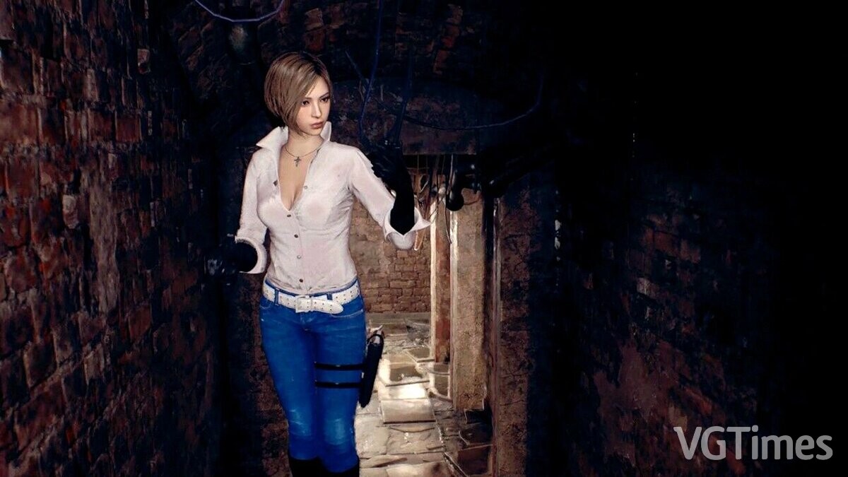 Resident Evil 4 Remake: Separate Ways — Sexy denim outfit