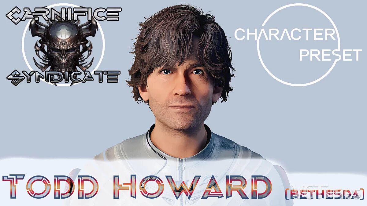 Starfield — Todd Howard - personaje preestablecido