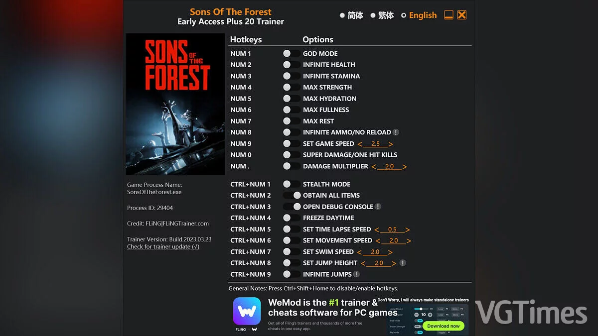 Sons of the Forest — Entrenador (+20) [EA: 25/10/2023]