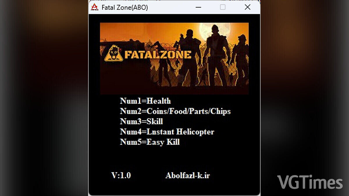 FatalZone — Trainer (+5) [1.0]