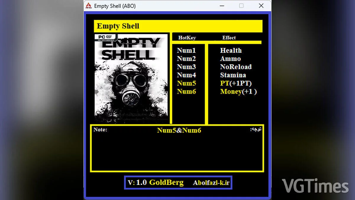 Empty Shell — Trainer (+6) [1.0]