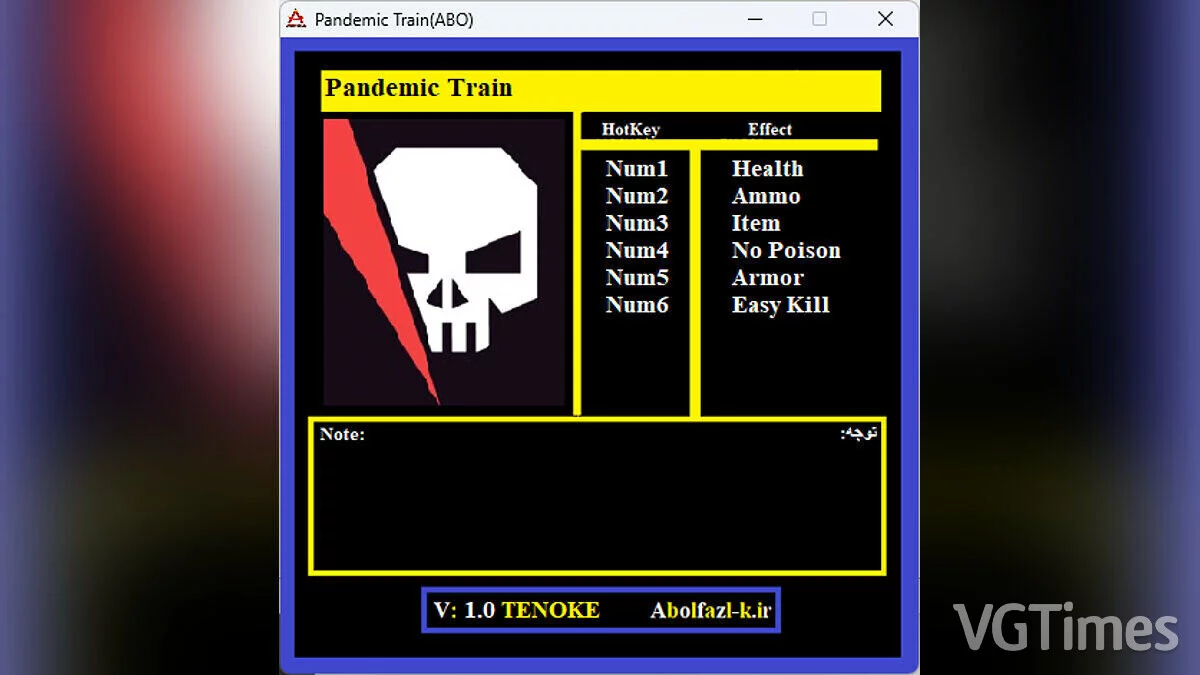 Pandemic Train — Entrenador (+6) [1.0]