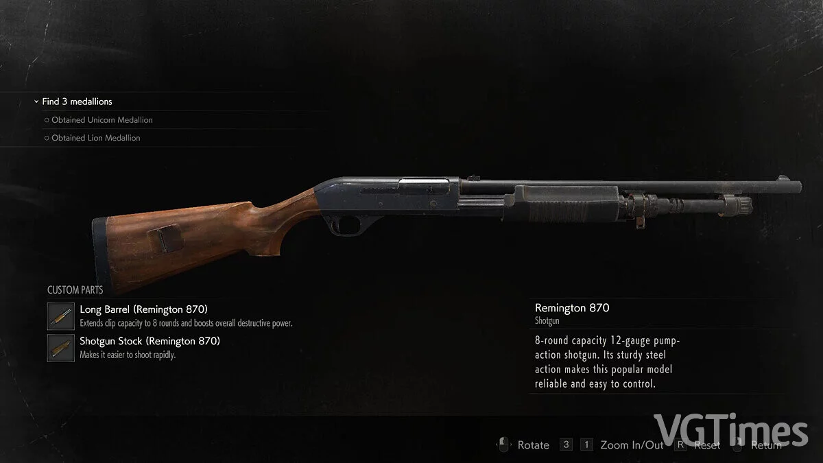 Resident Evil 2 — Benelli M3 из игры Resident Evil 3 (Non-RT)