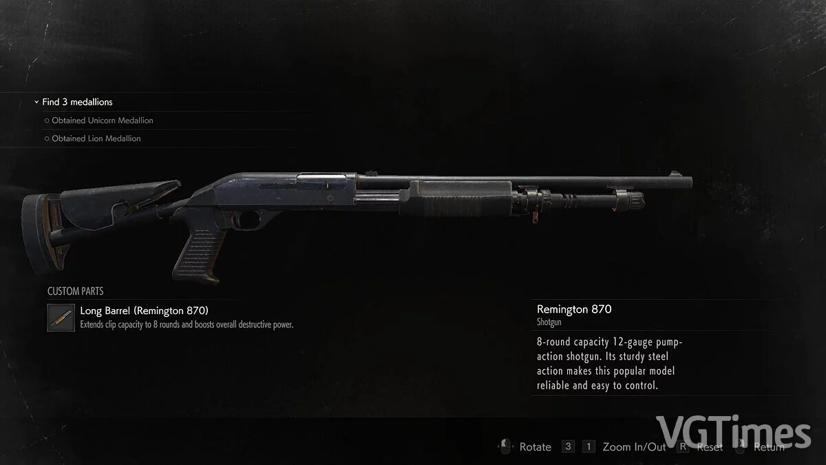 Resident Evil 2 — Benelli M3 из игры Resident Evil 3 (Non-RT)