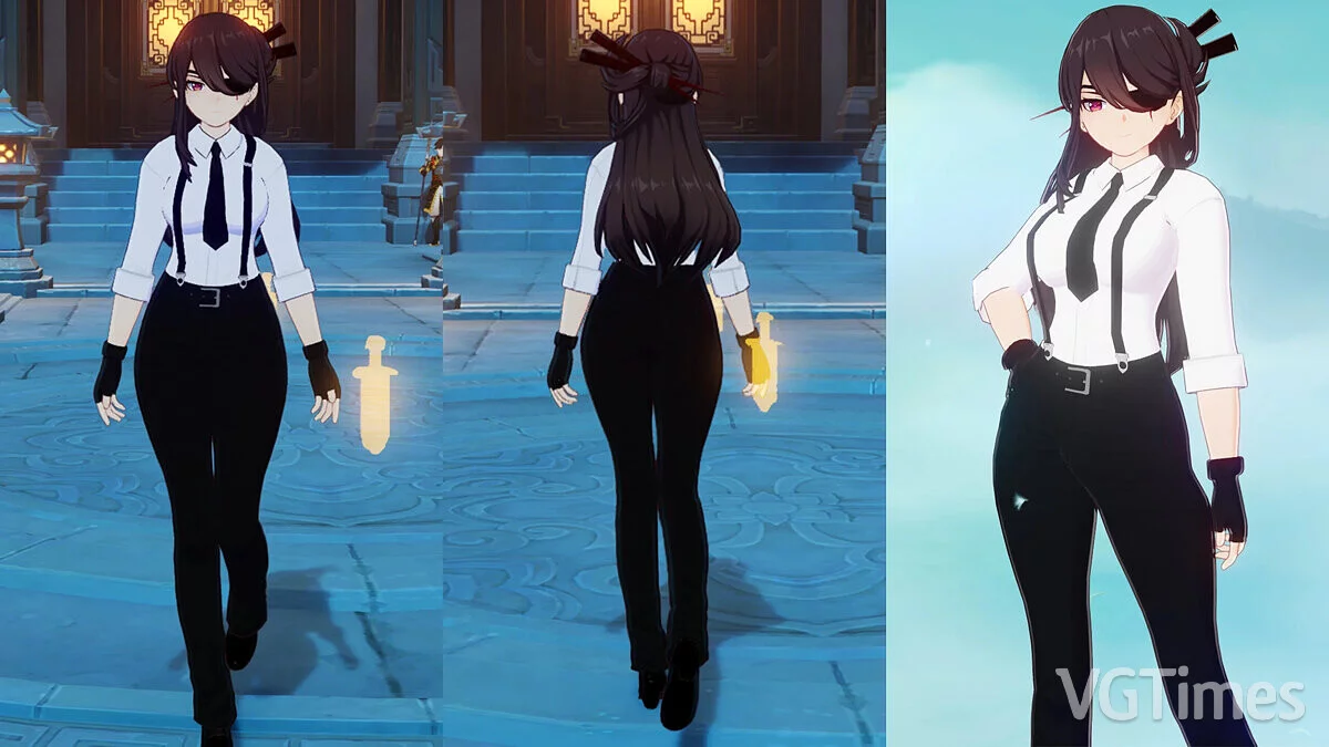 Genshin Impact — Бэйдо в костюме Хитмана