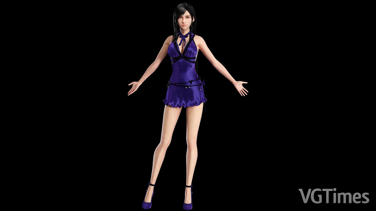 Final Fantasy VII Remake — Tifa's purple dress