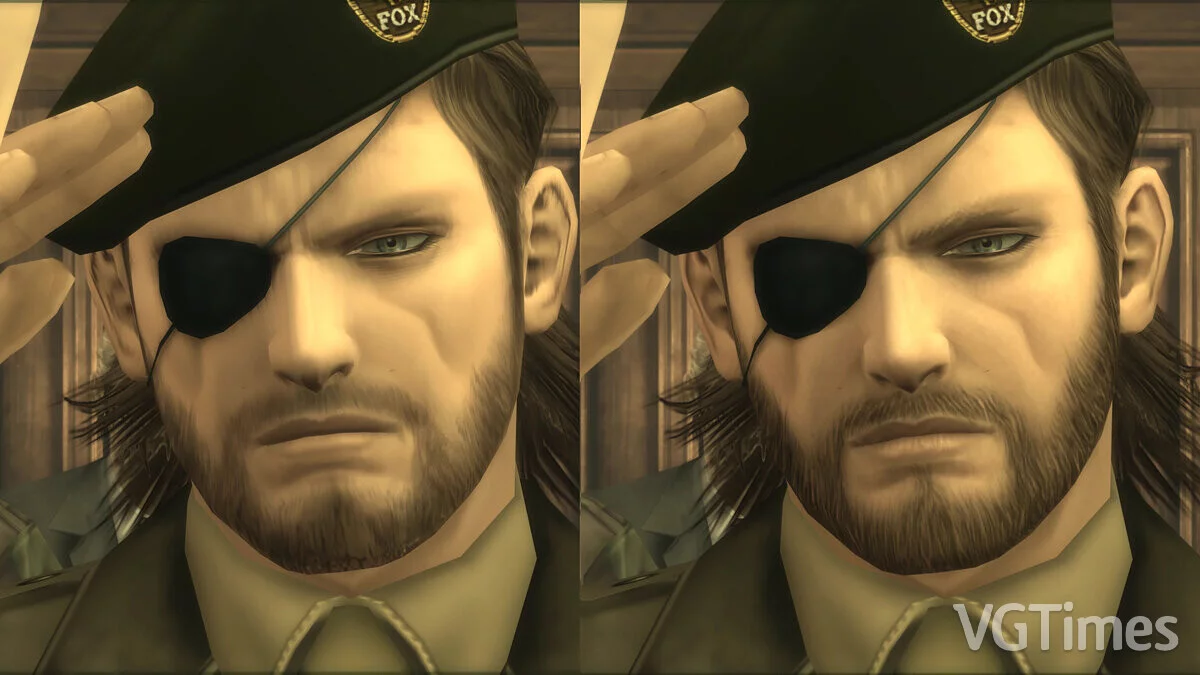 Metal Gear Solid: Master Collection Vol. 1 — HD face at the end