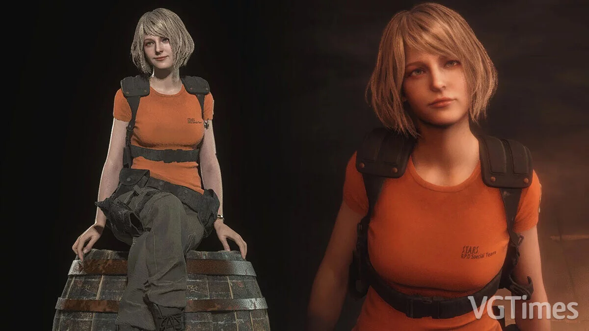 Resident Evil 4 Remake (2023) — Ashley in S.T.A.R.S uniform