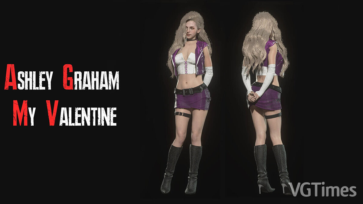 Resident Evil 4 Remake (2023) — Ashley in My Valentine costume