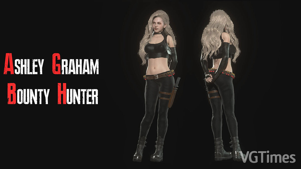 Resident Evil 4 Remake (2023) — Ashley in bounty hunter costume