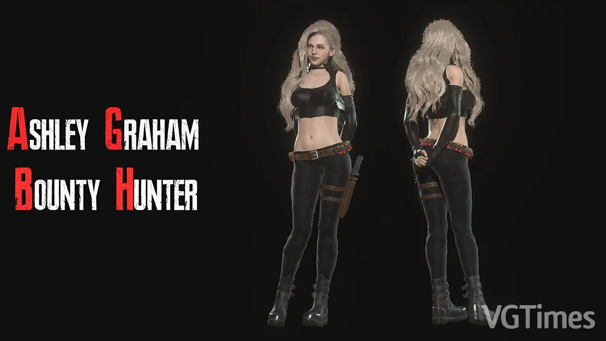 Resident Evil 4 Remake (2023) — Ashley in bounty hunter costume