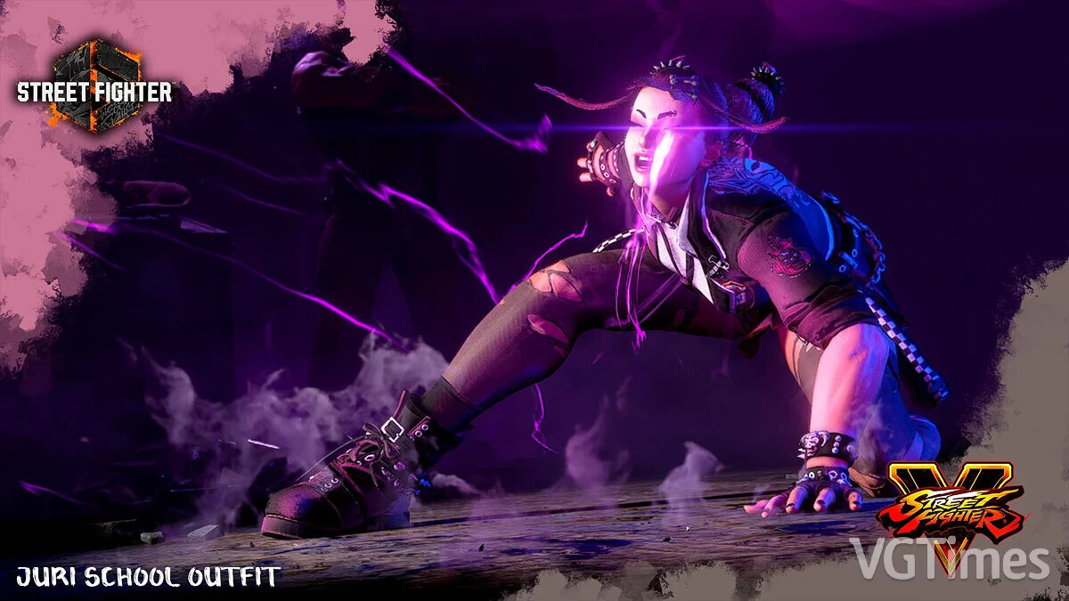 Street Fighter 6 — Юри в школьной форме