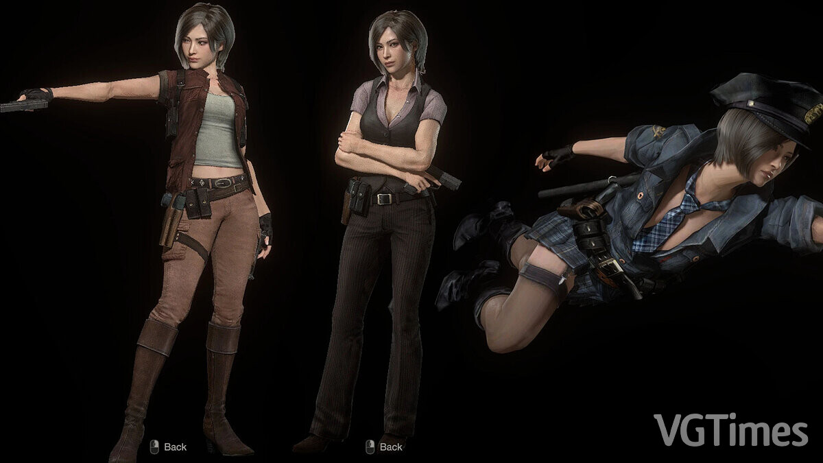 Resident Evil 4 Remake: Separate Ways — Helena Harper's outfits for Ada