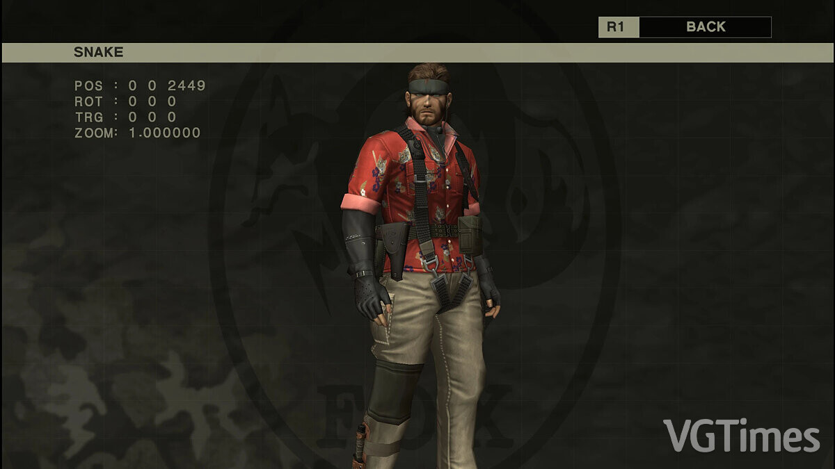 Metal Gear Solid: Master Collection Vol. 1 — Vacation clothes