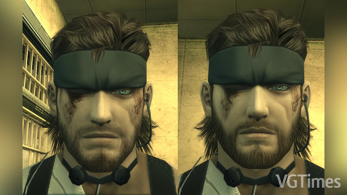 Metal Gear Solid: Master Collection Vol. 1 — Facial wounds in HD