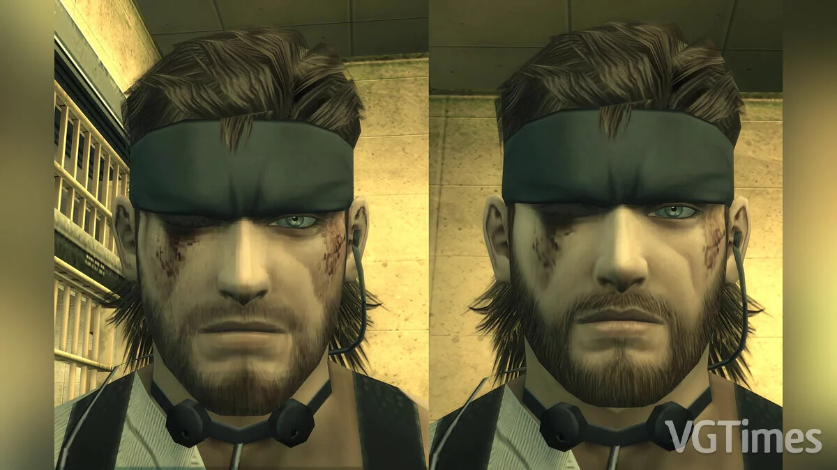 Metal Gear Solid: Master Collection Vol. 1 — Heridas faciales en HD