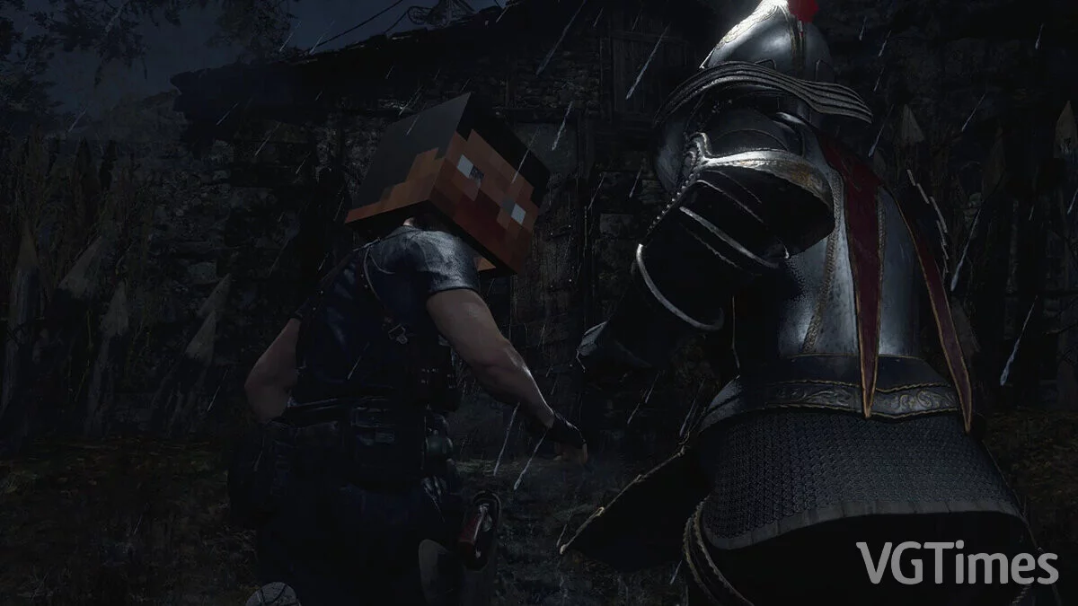 Resident Evil 4 Remake (2023) — Шолом з гри Minecraft
