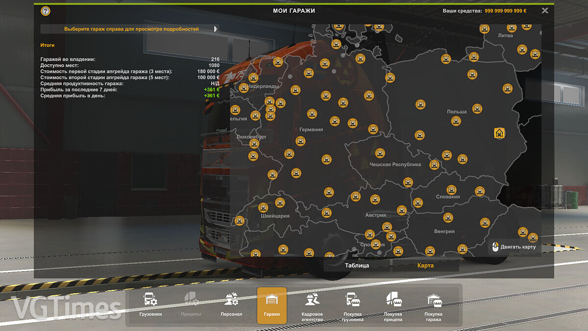 Euro Truck Simulator 2 — Saving 999,999,999,999 euros, all roads and DLC explored