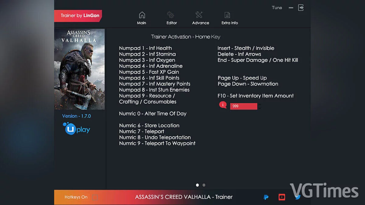 Assassin&#039;s Creed Valhalla — Entrenador (+19) [1.7.0/UPLAY]