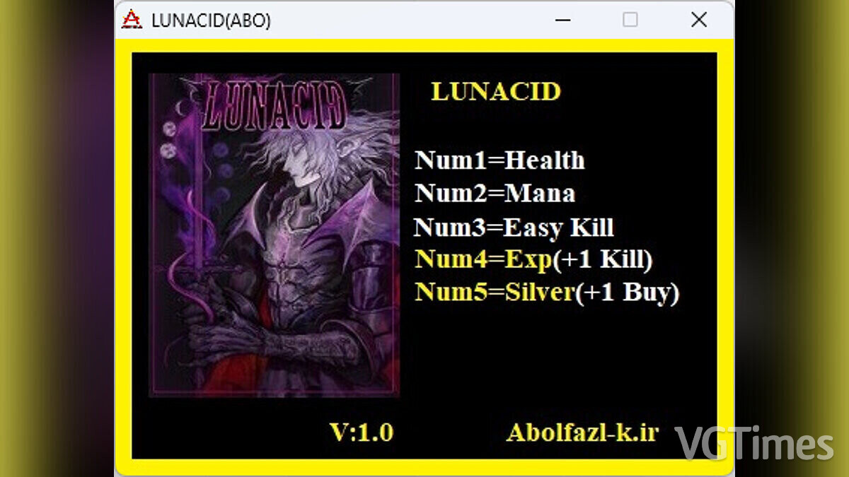 Lunacid — Trainer (+5) [1.0.1]