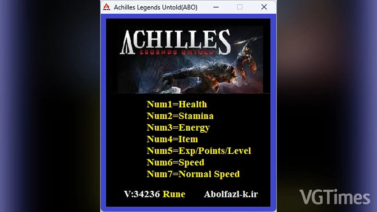 Achilles: Legends Untold — Trainer (+7) [34236]