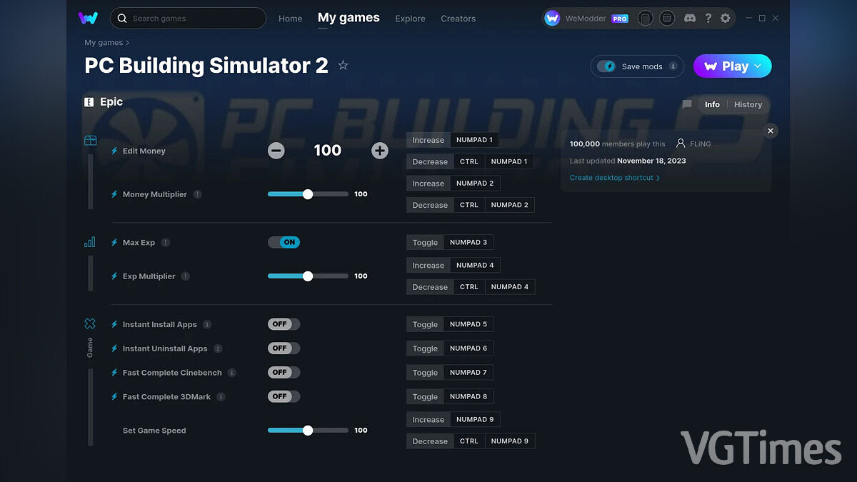 PC Building Simulator 2 — Trainer (+9) from 11/18/2023 [WeMod]