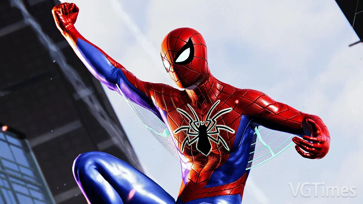 Marvel&#039;s Spider-Man Remastered — Versión mejorada del traje MK4.