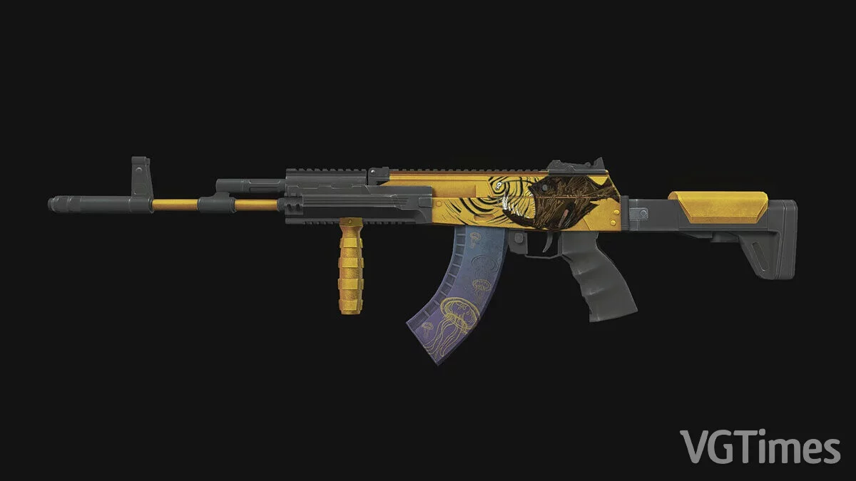 Resident Evil Village — Golden AK12 from the game Counter-Strike Online 2