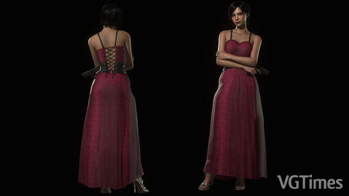 Resident Evil 4 Remake: Separate Ways — Ada in a long red dress