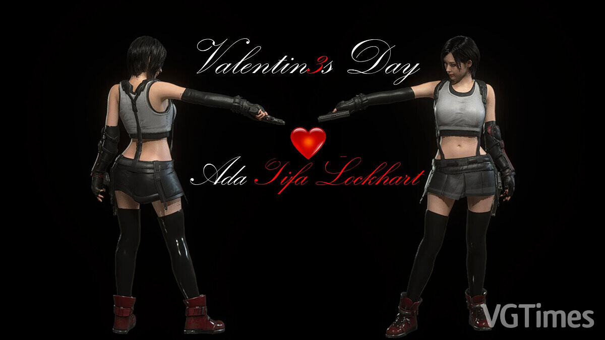 Resident Evil 4 Remake: Separate Ways — Ada dressed as Tifa from Final Fantasy