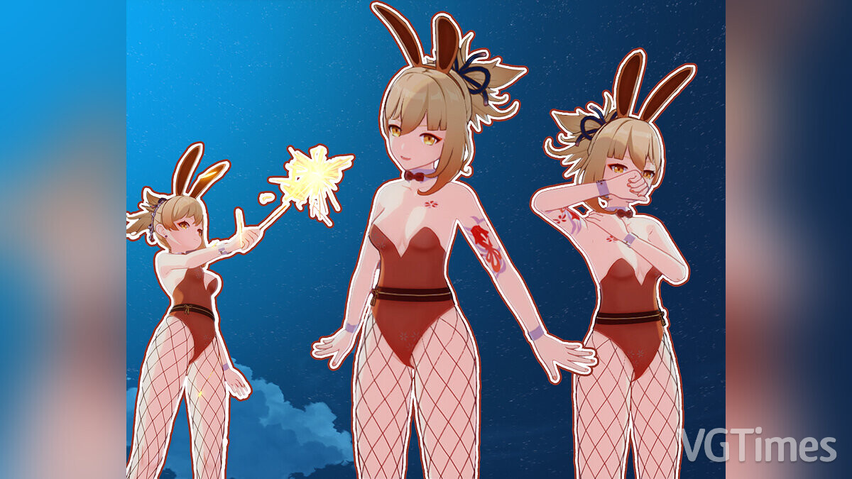 Genshin Impact — Yoimiya in a bunny costume