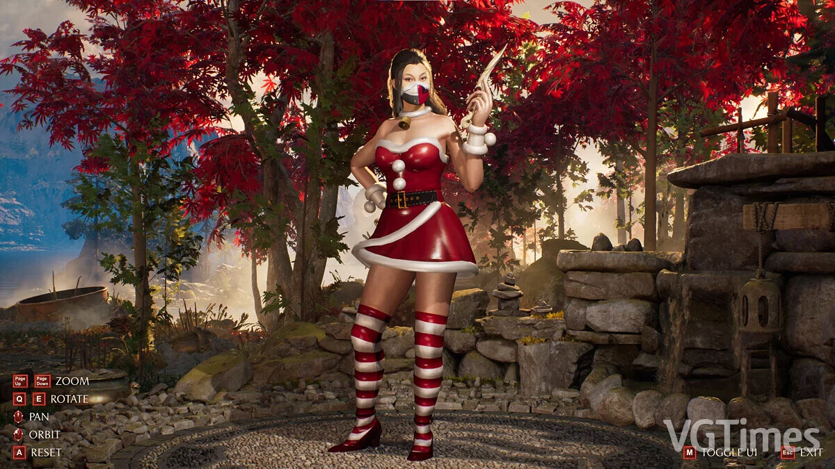 Mortal Kombat 1 — Kitana con un traje de Papá Noel