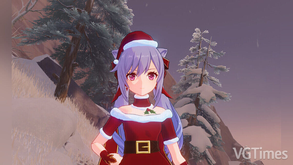 Genshin Impact — Ke Qing in Santa suit