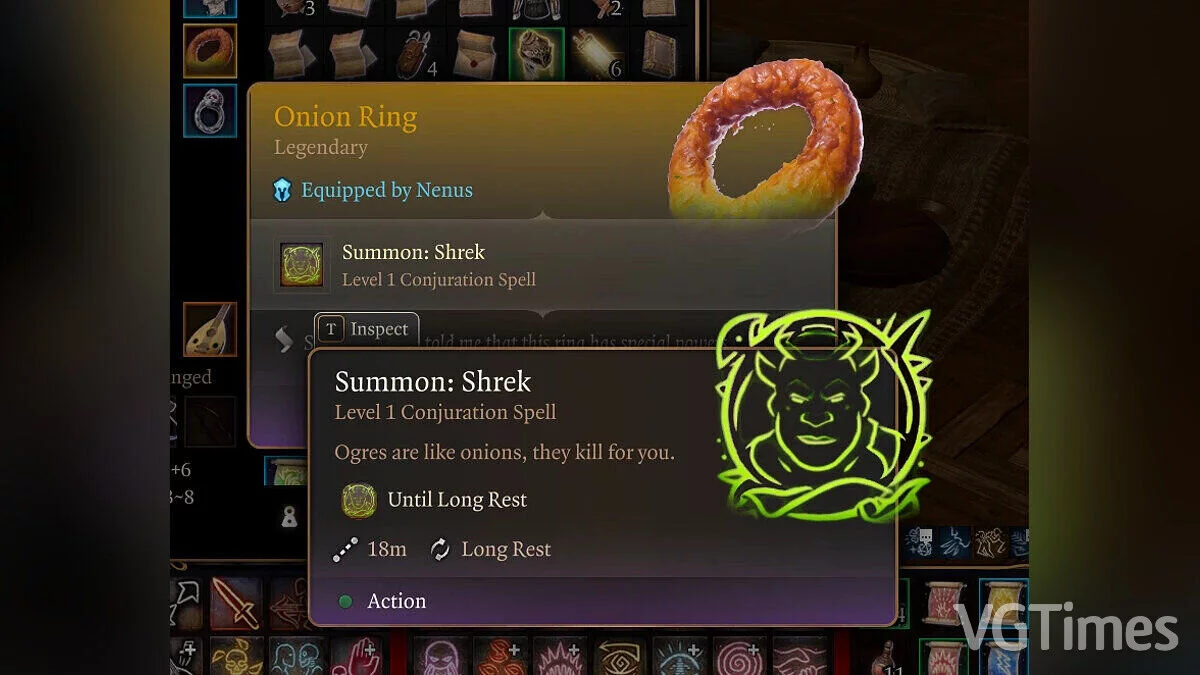 Baldur's Gate 3 — Супутник Шрек