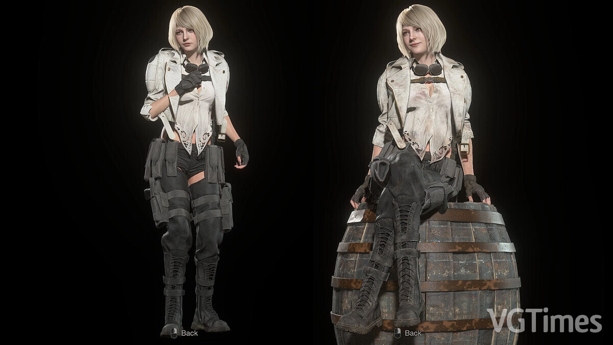 Resident Evil 4 Remake (2023) — Lady's costume from the game DMC5 for Ashley