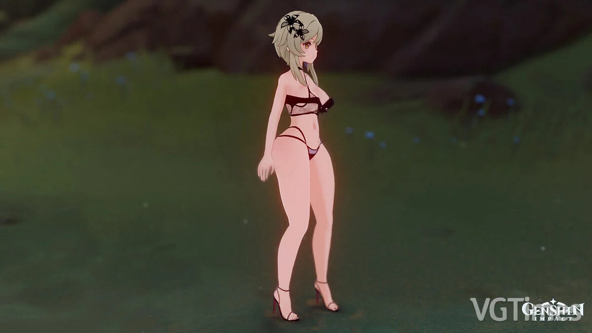 Genshin Impact — Люмин в купальнике