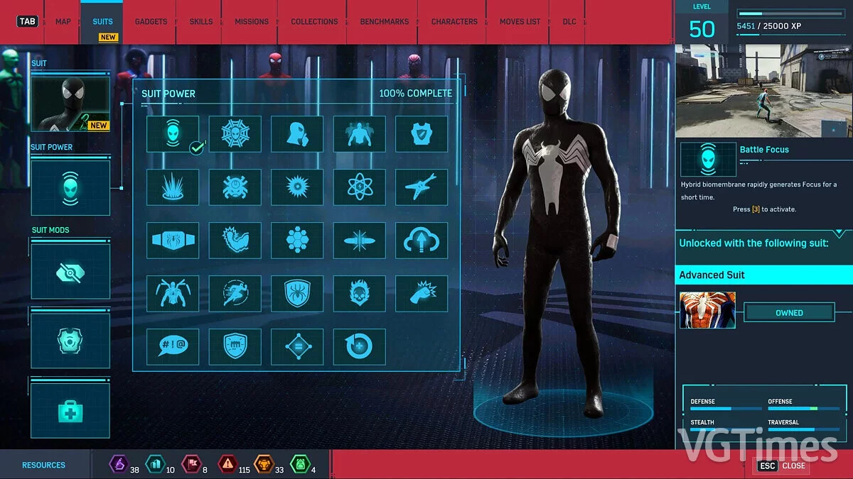 Marvel&#039;s Spider-Man Remastered — Оргинческий симбиот из игры TASM 2