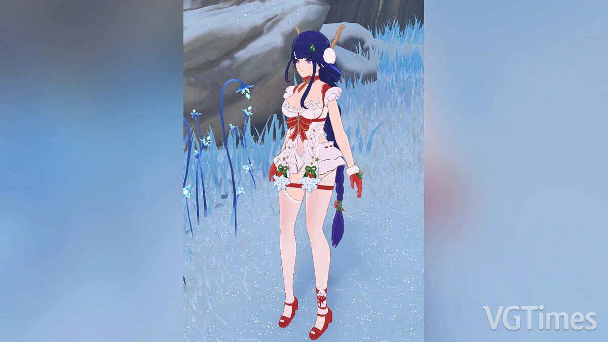 Genshin Impact — Сёгун Райдэн в зимнем костюме